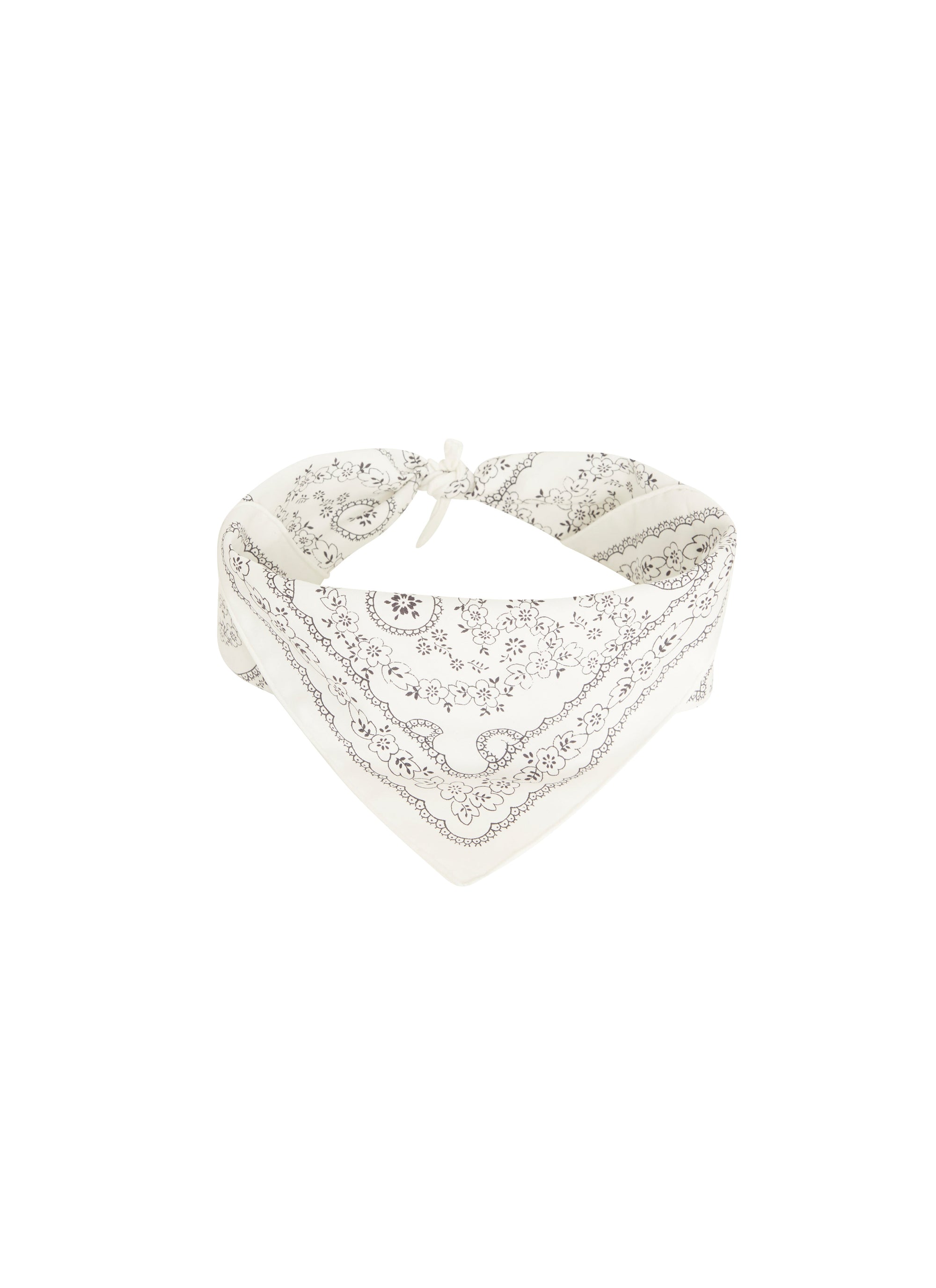 Foulard carré 45x45 imprimé - Gris