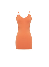 Fond de robe court moulant - Ambre