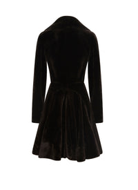 Manteau basque en cuir - Cafe