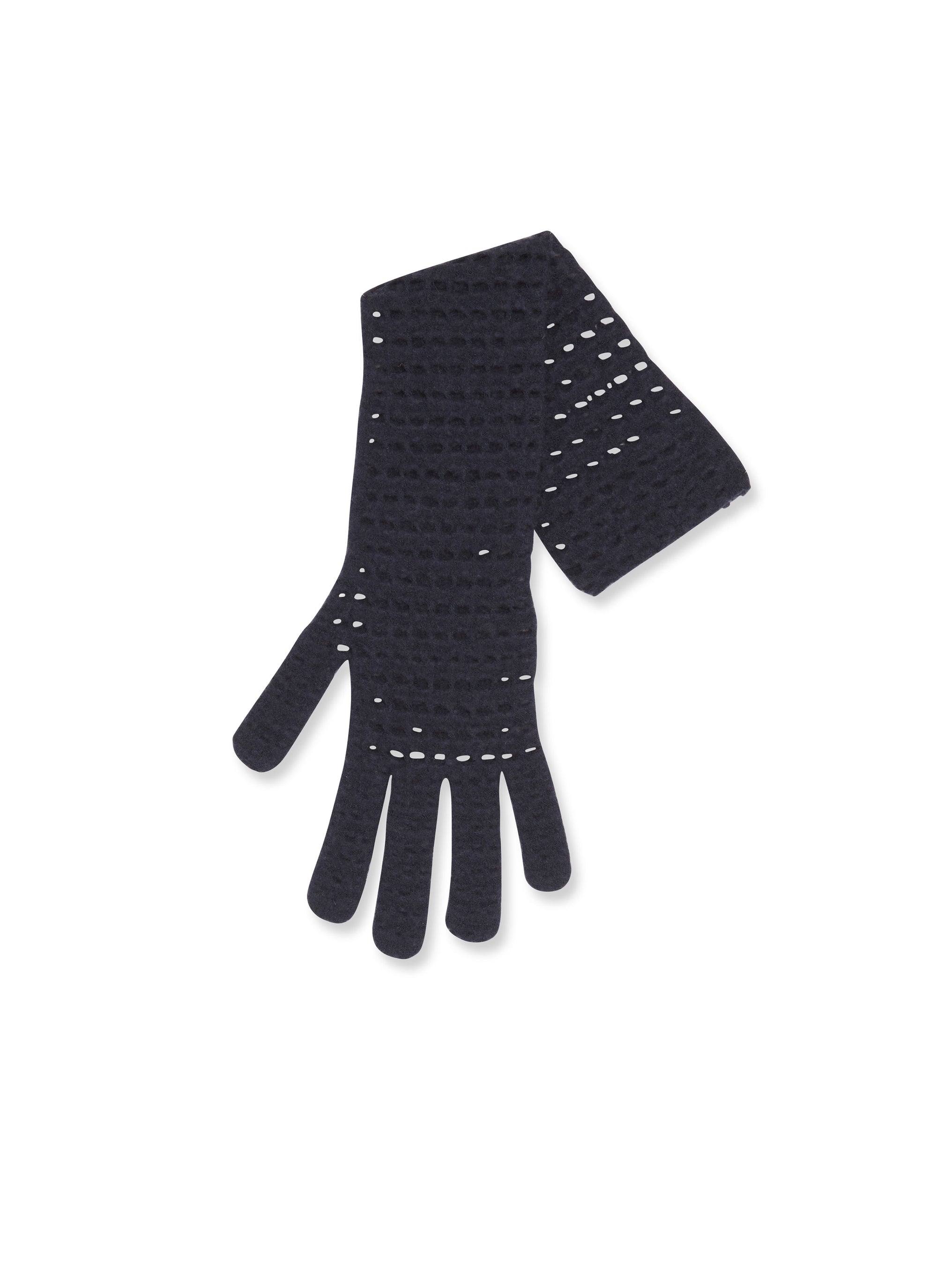 23cm wool velvet glove - Night