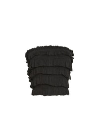 Top bustier à volants - Noir