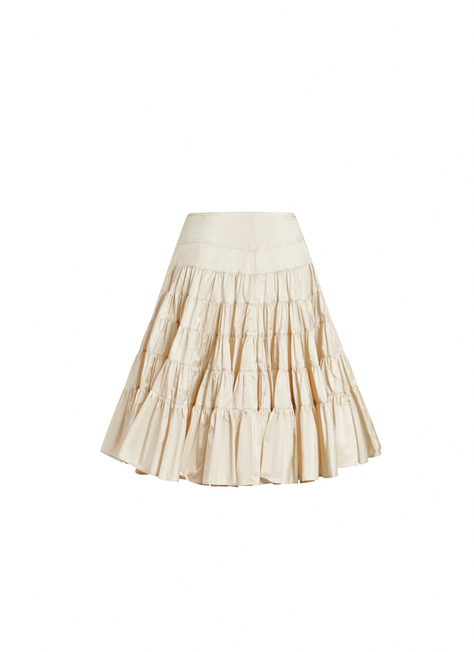 Feather silk skirt - Sable