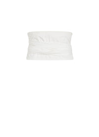 Ceinture nœuds en satin - Blanc Optique
