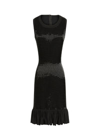 Ruffled Maxi Dress - Black
