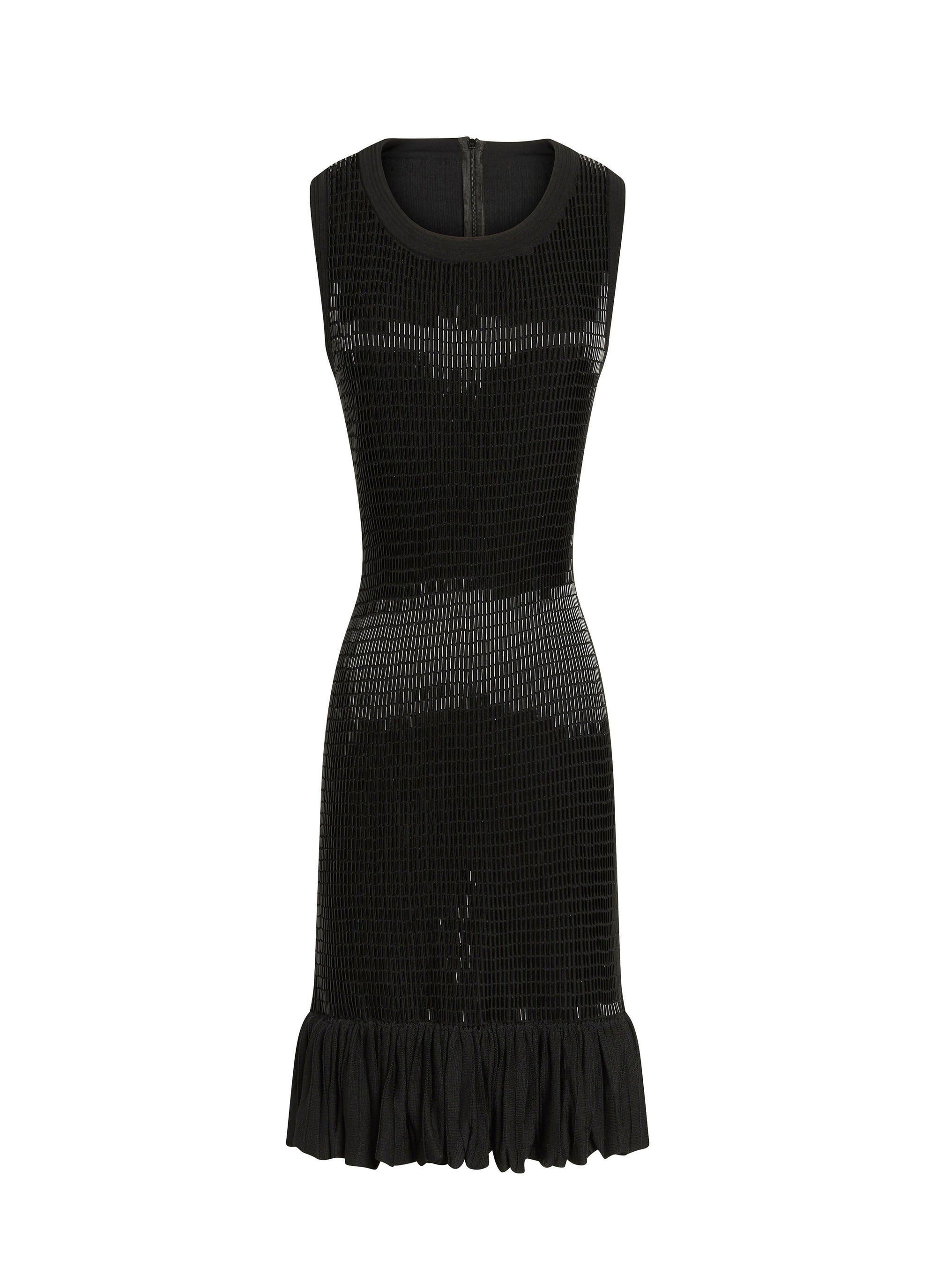 Ruffled Maxi Dress - Black