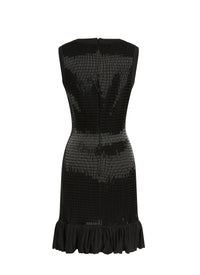 Ruffled Maxi Dress - Black