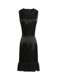 Ruffled Maxi Dress - Black
