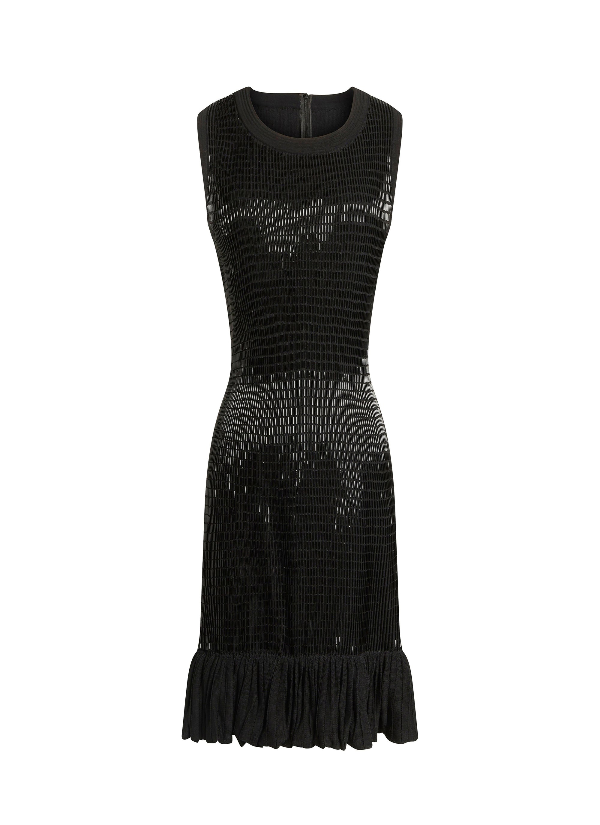 Ruffled Maxi Dress - Black