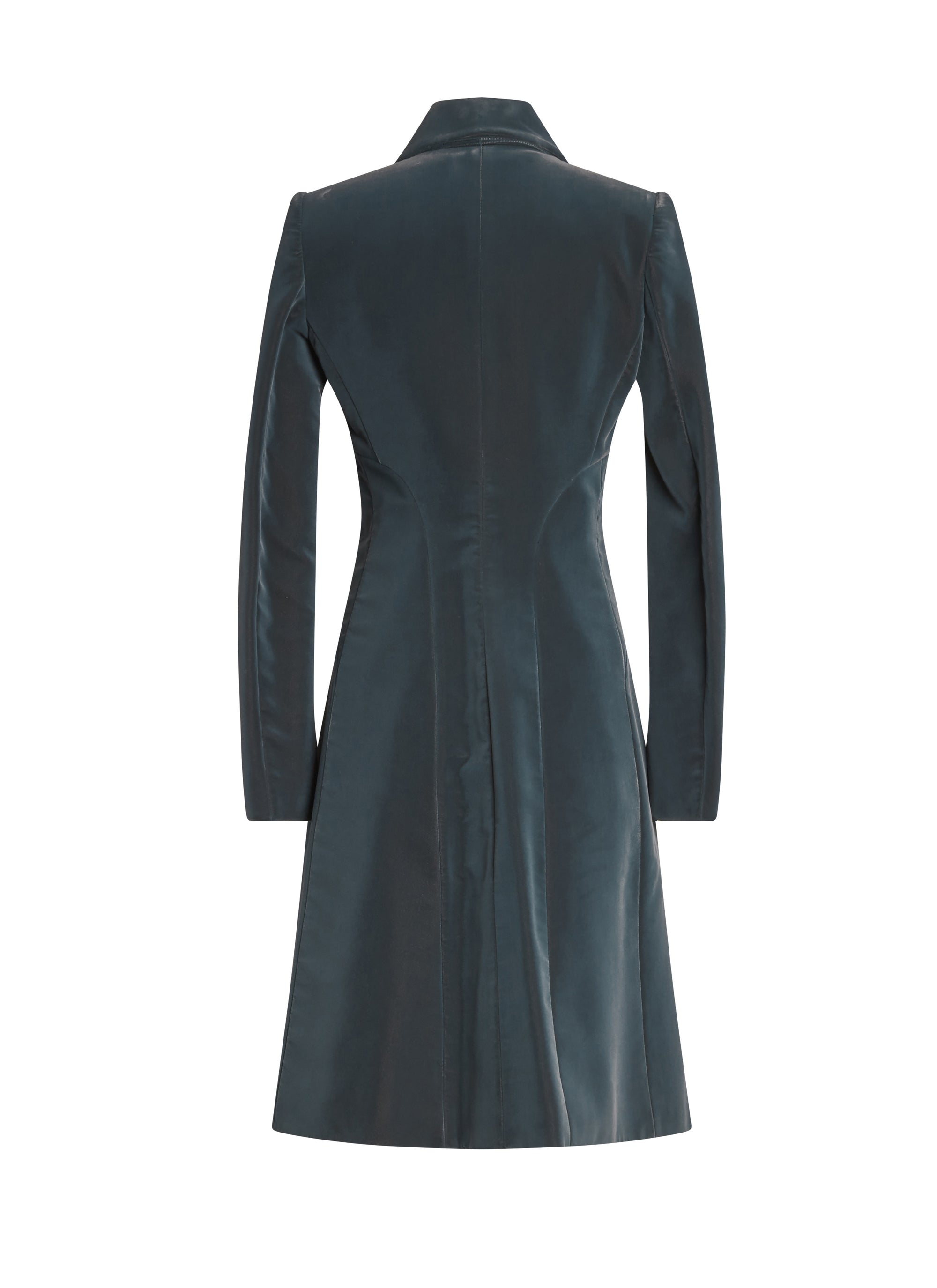 Manteau à col châle - Bleu Petrole