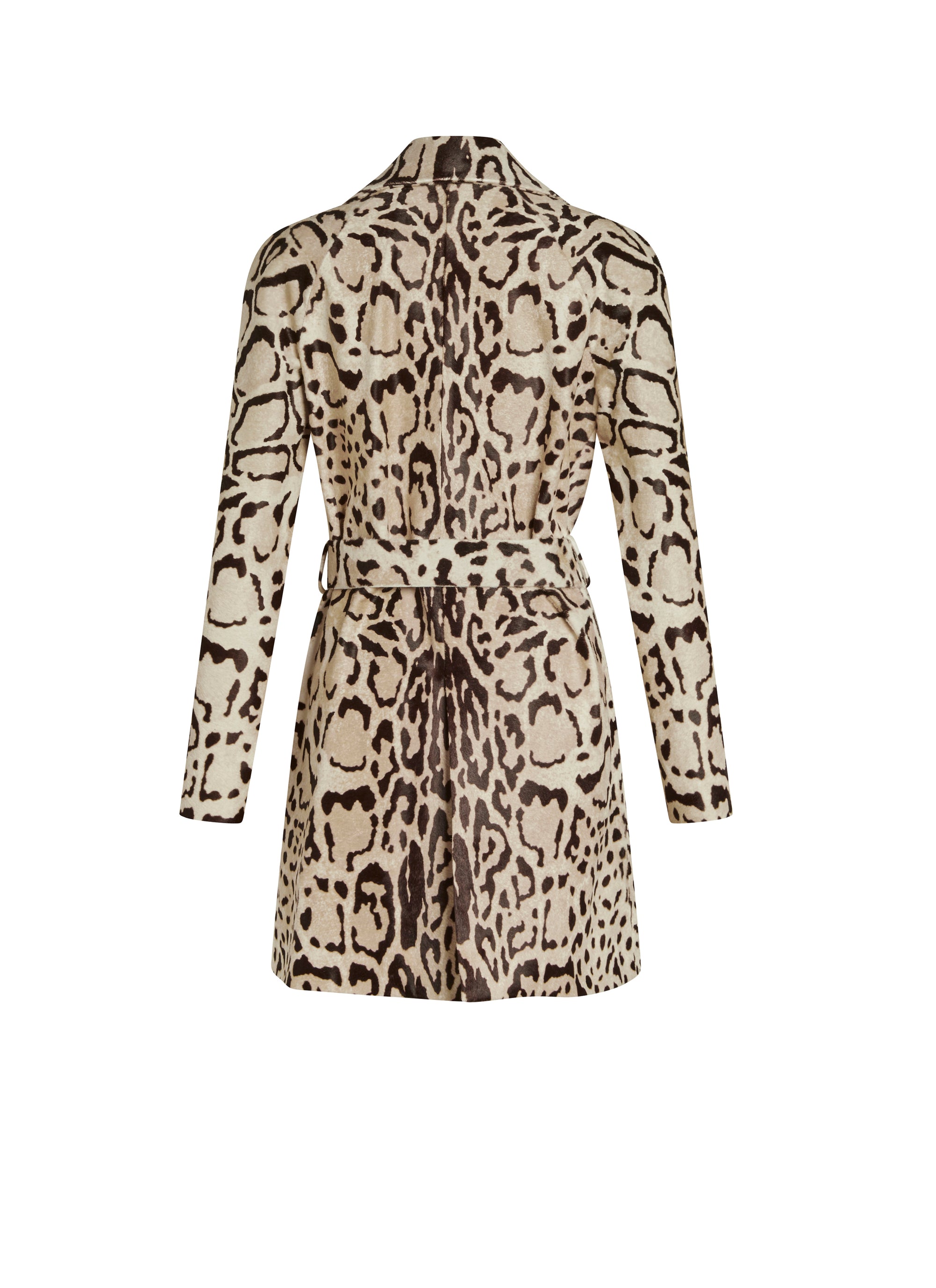 Manteau à poches en cuir - Blanc Optique