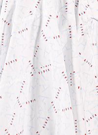Jupe Pop imprimée à empiècements - Blanc & Bleu