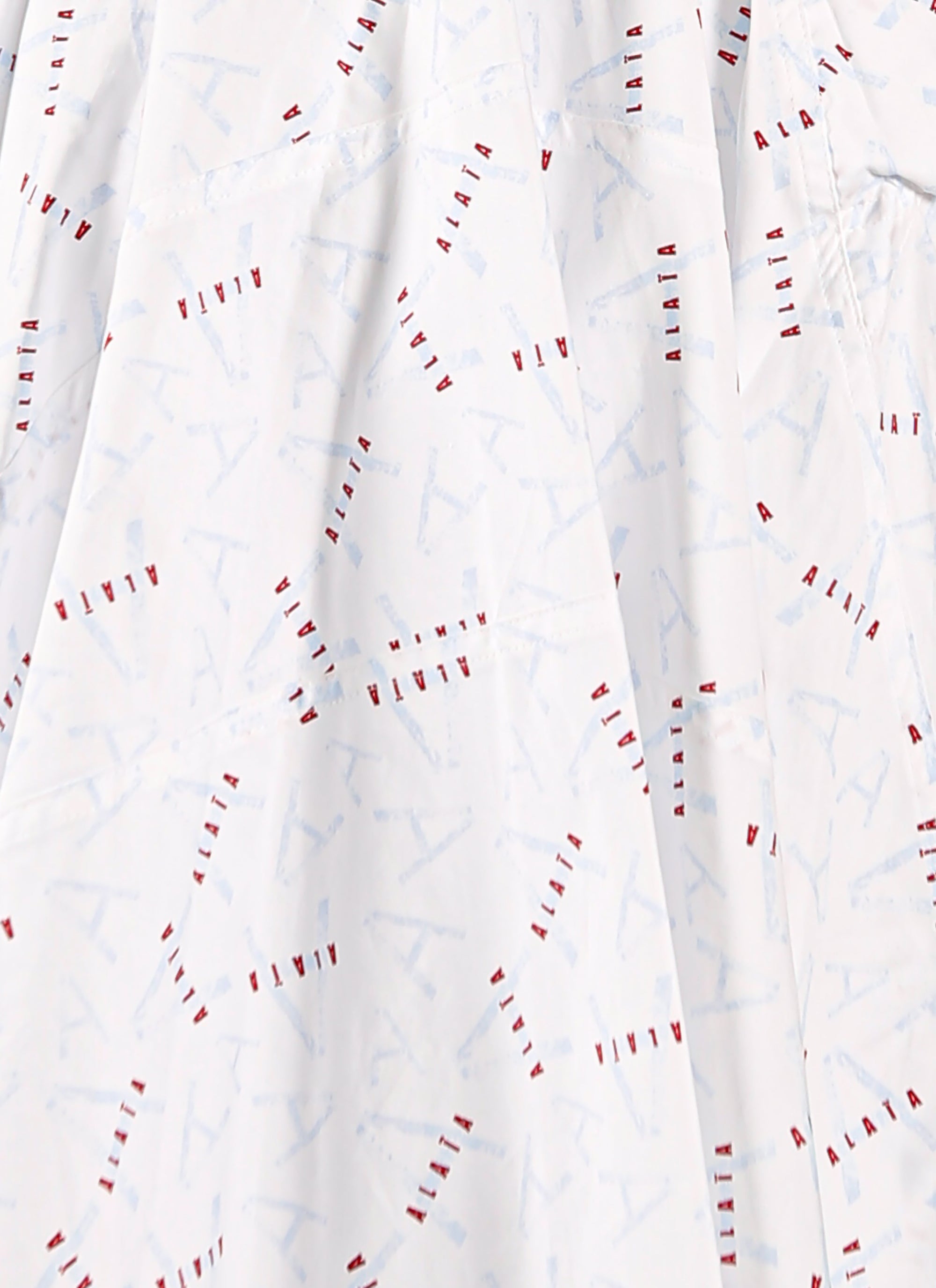 Jupe Pop imprimée à empiècements - Blanc & Bleu