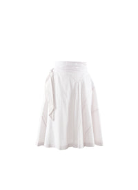 Flared flowing skirt - White & Pink