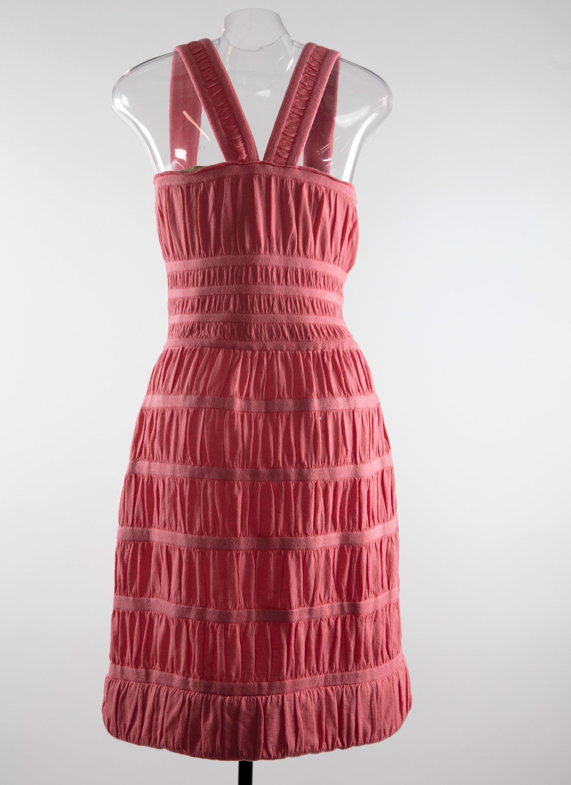 Dress with straps in wool - Steel