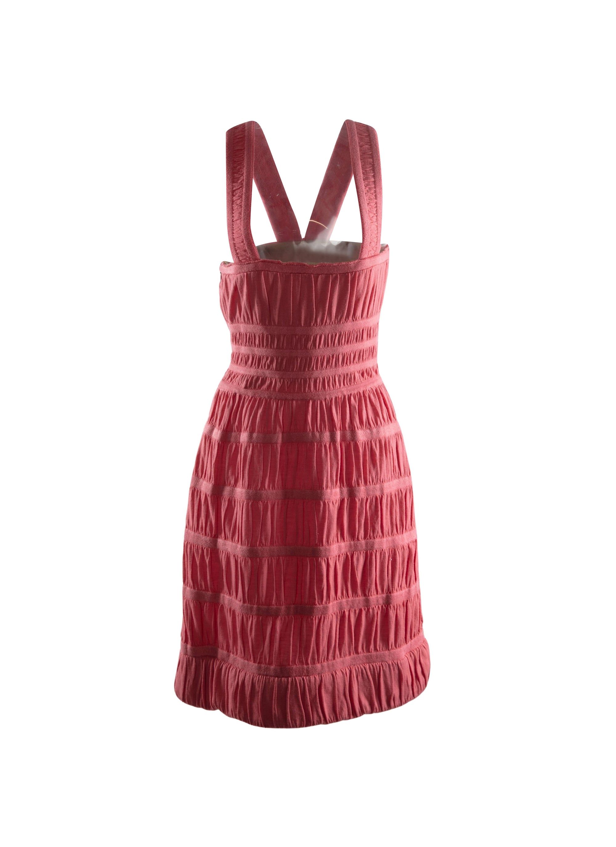 Dress with straps in wool - Steel