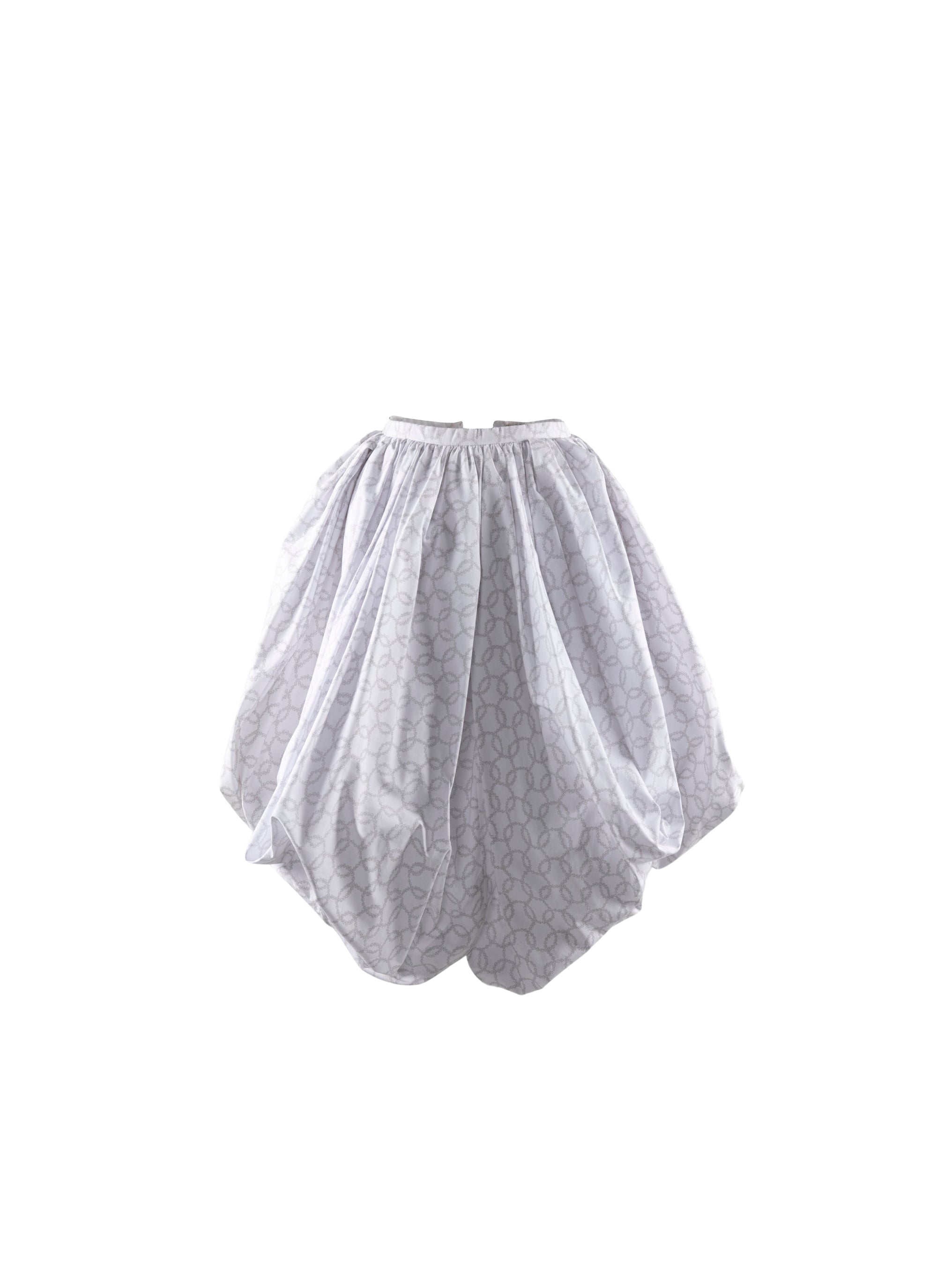 Aladdin skirt - White & Silver