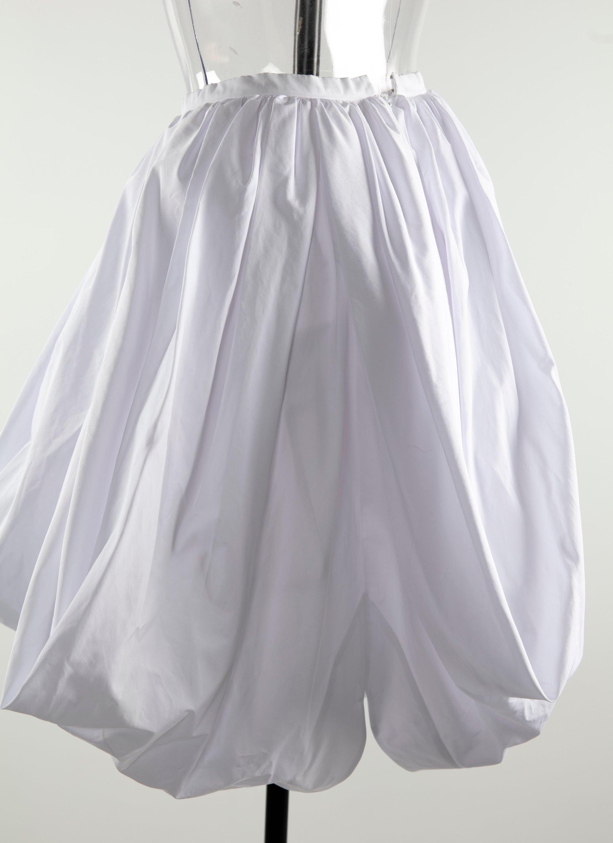 Jupe sarouel cintré à la taille - Blanc Optique