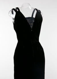 Robe bretelle - Noir pailleté