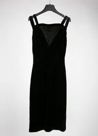 Strapless dress - Black Gloss