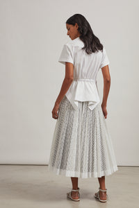 Structured T-shirt - White