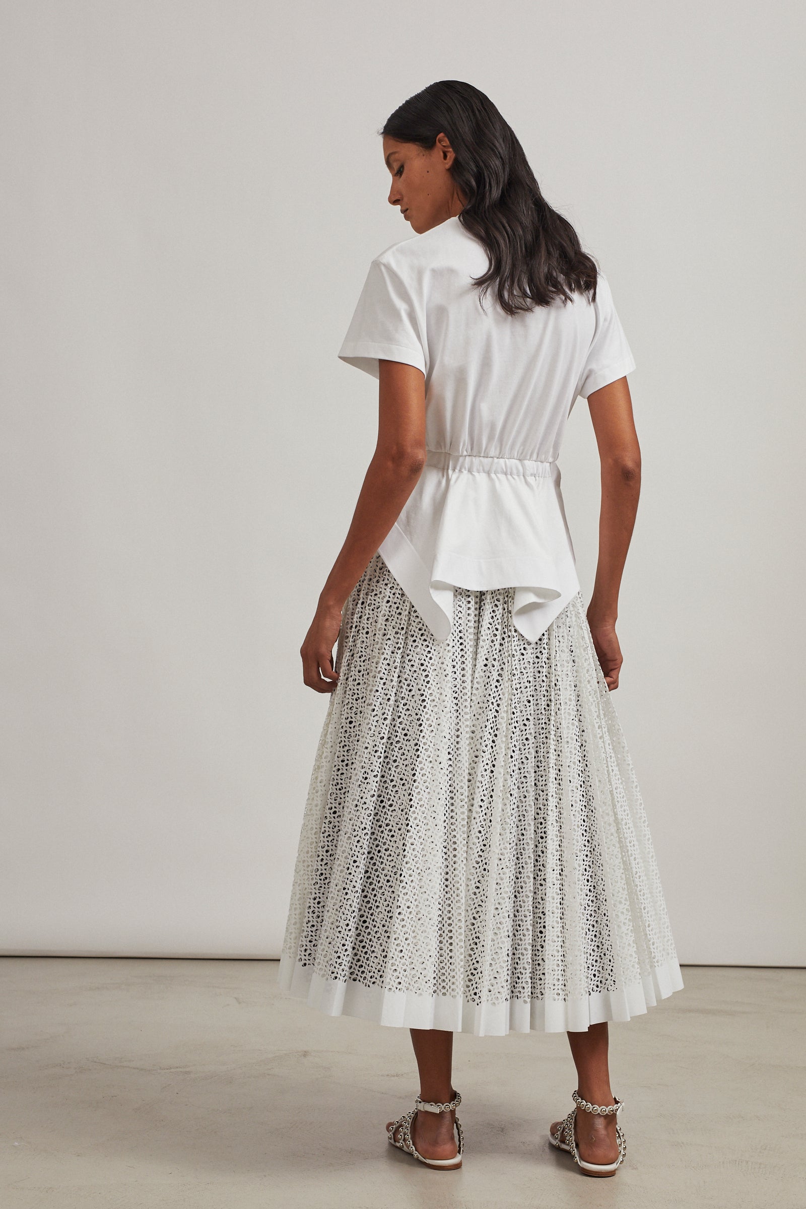 Structured T-shirt - White