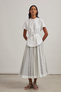 Structured T-shirt - White