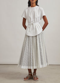 Structured T-shirt - White