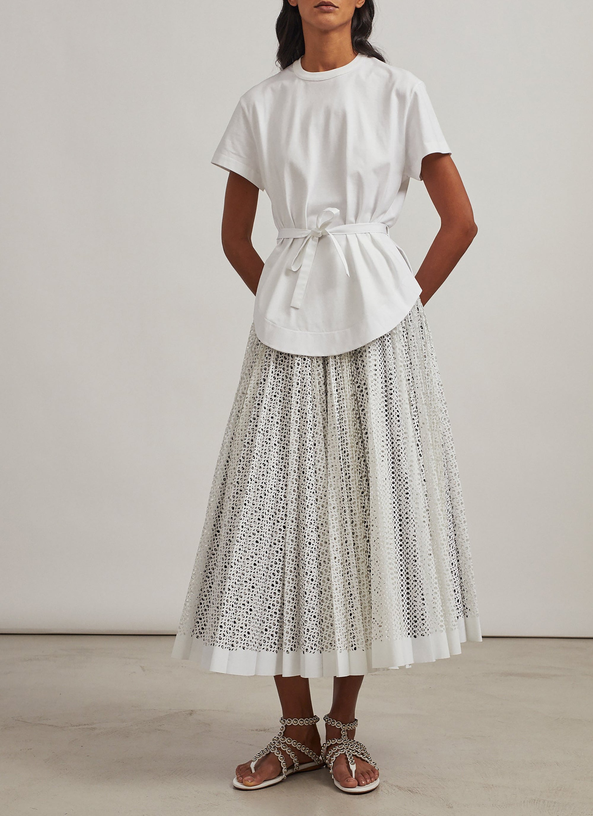 Structured T-shirt - White