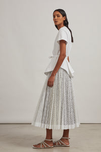 Structured T-shirt - White