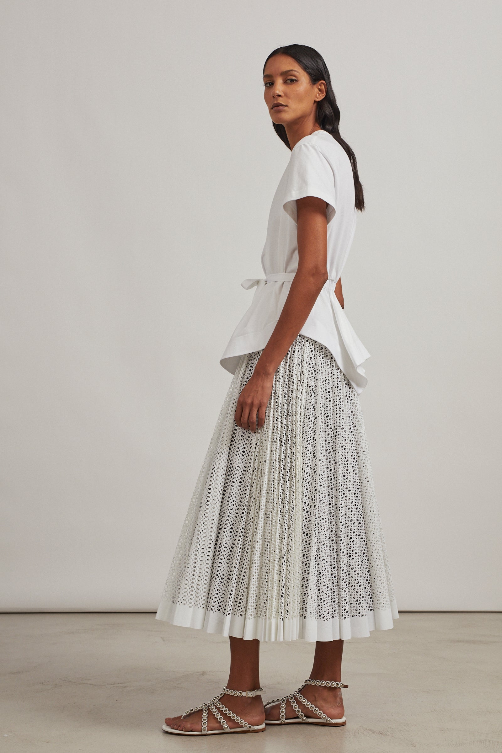 Structured T-shirt - White