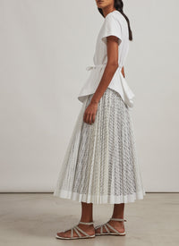 Structured T-shirt - White