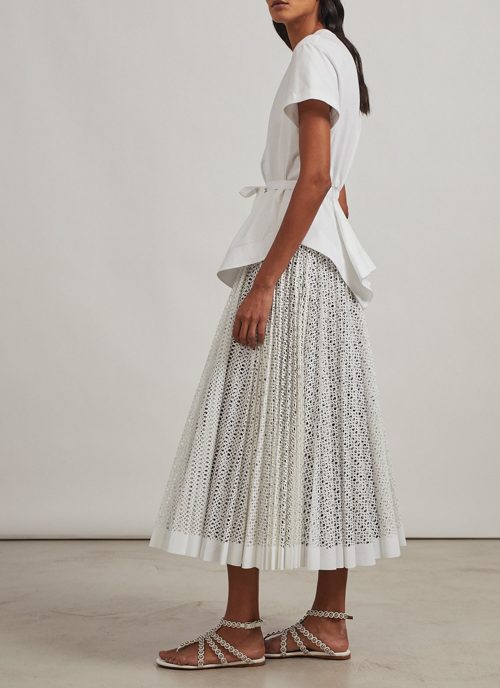 Structured T-shirt - White