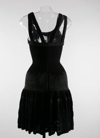 Robe à 2 bretelles - Noir