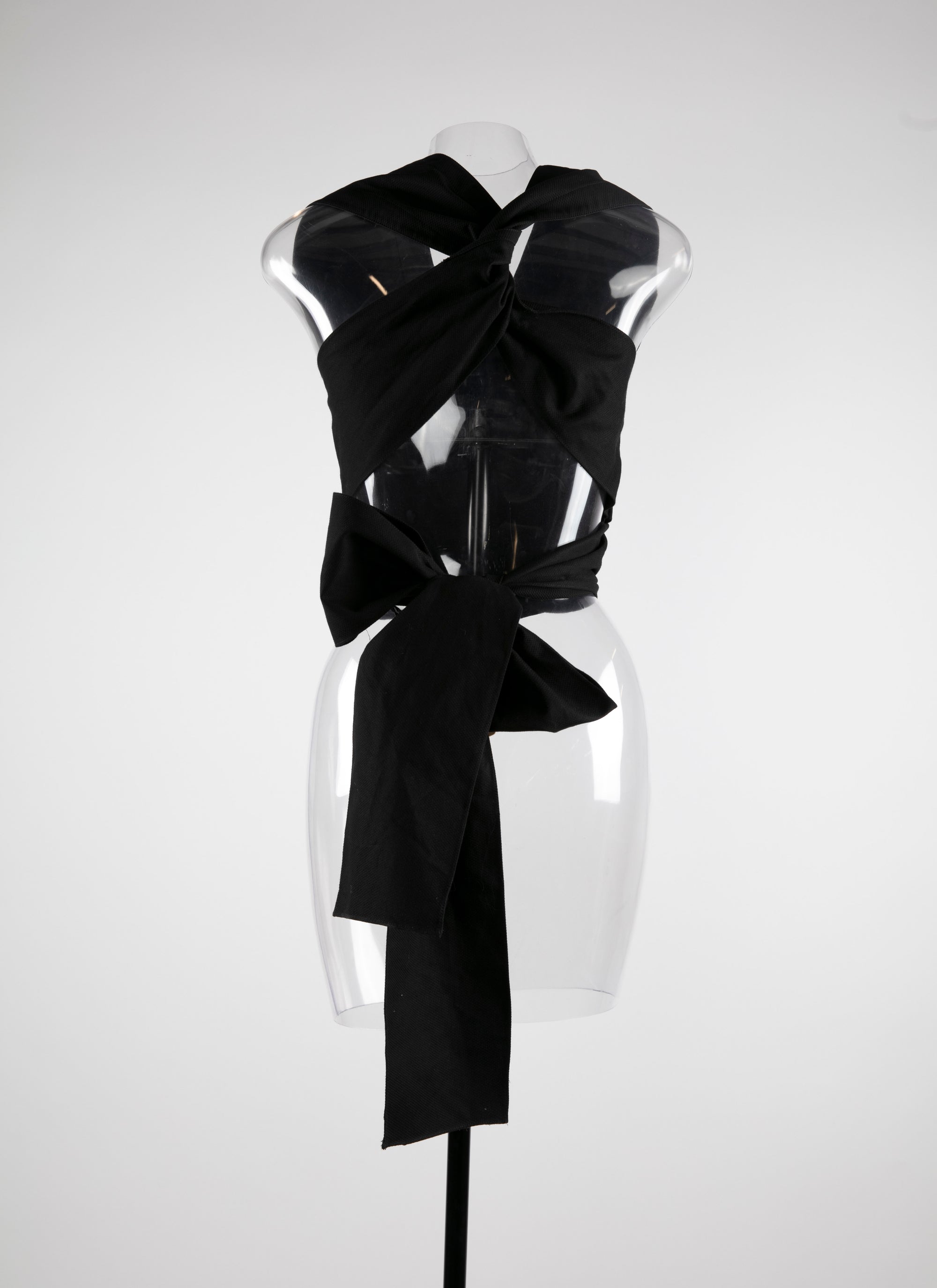 Chemise à fermeture nouée - Noir
