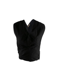 Chemise à fermeture nouée - Noir