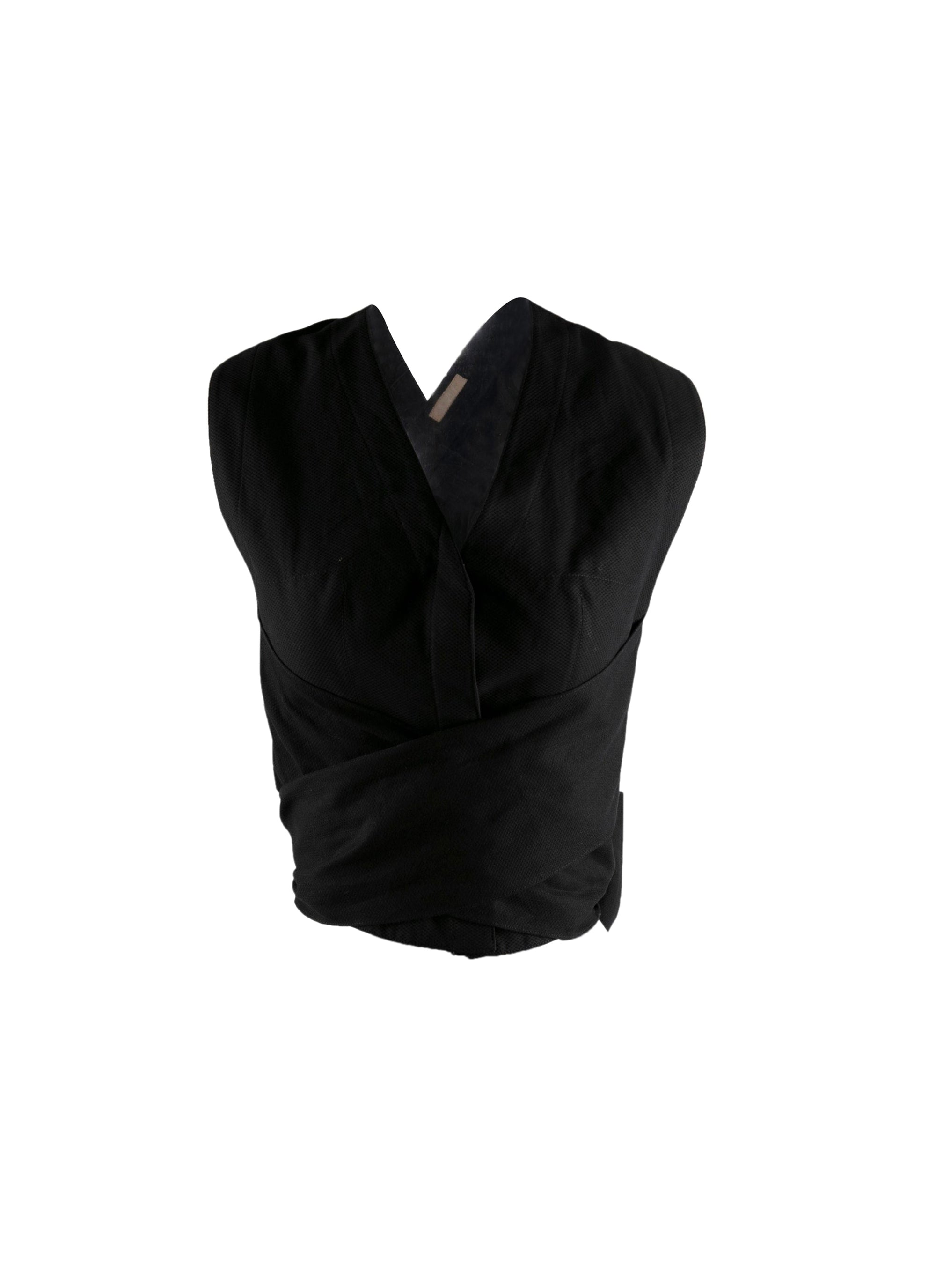 Chemise à fermeture nouée - Noir