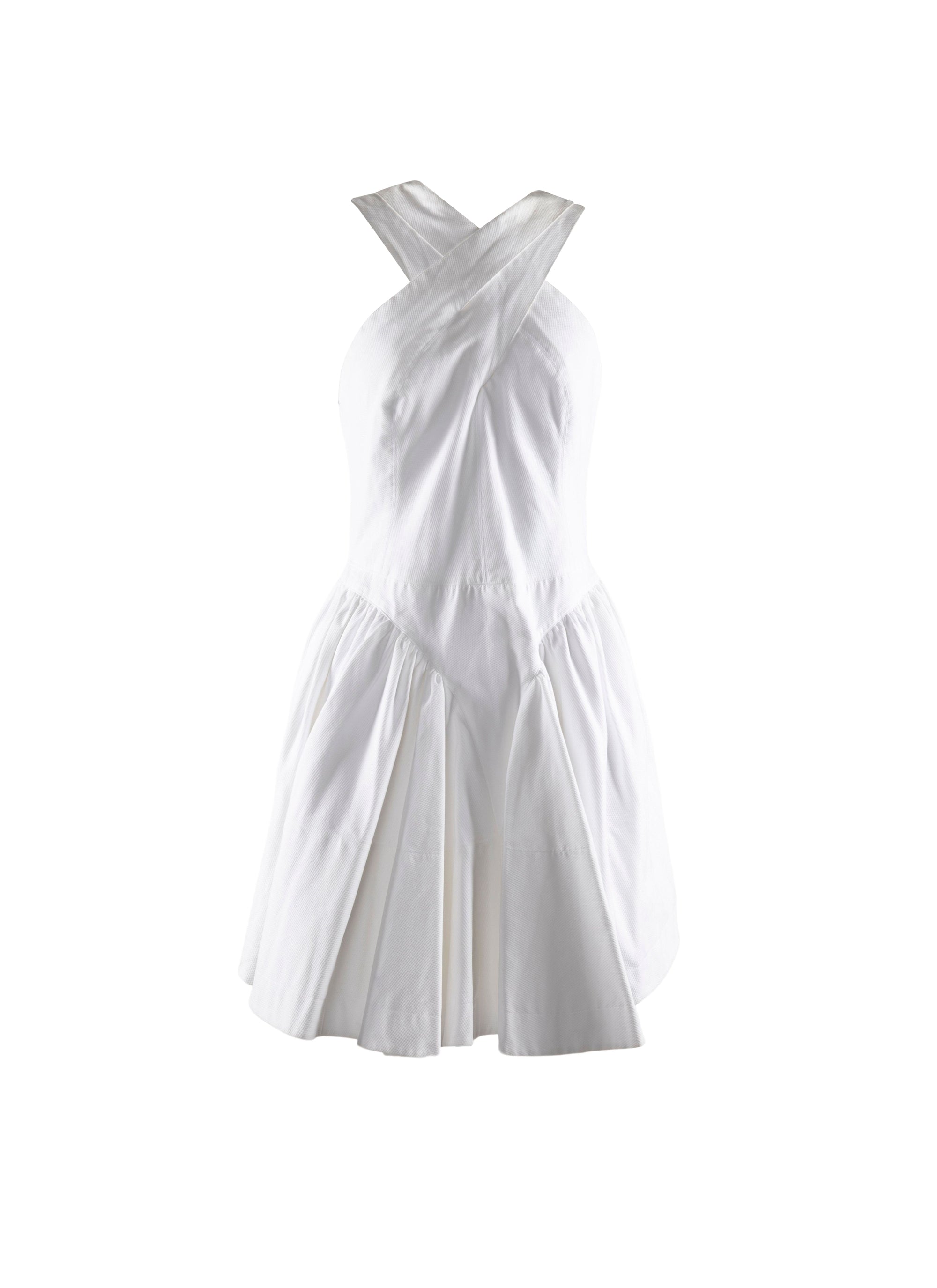 Double-breasted dress - Intense White