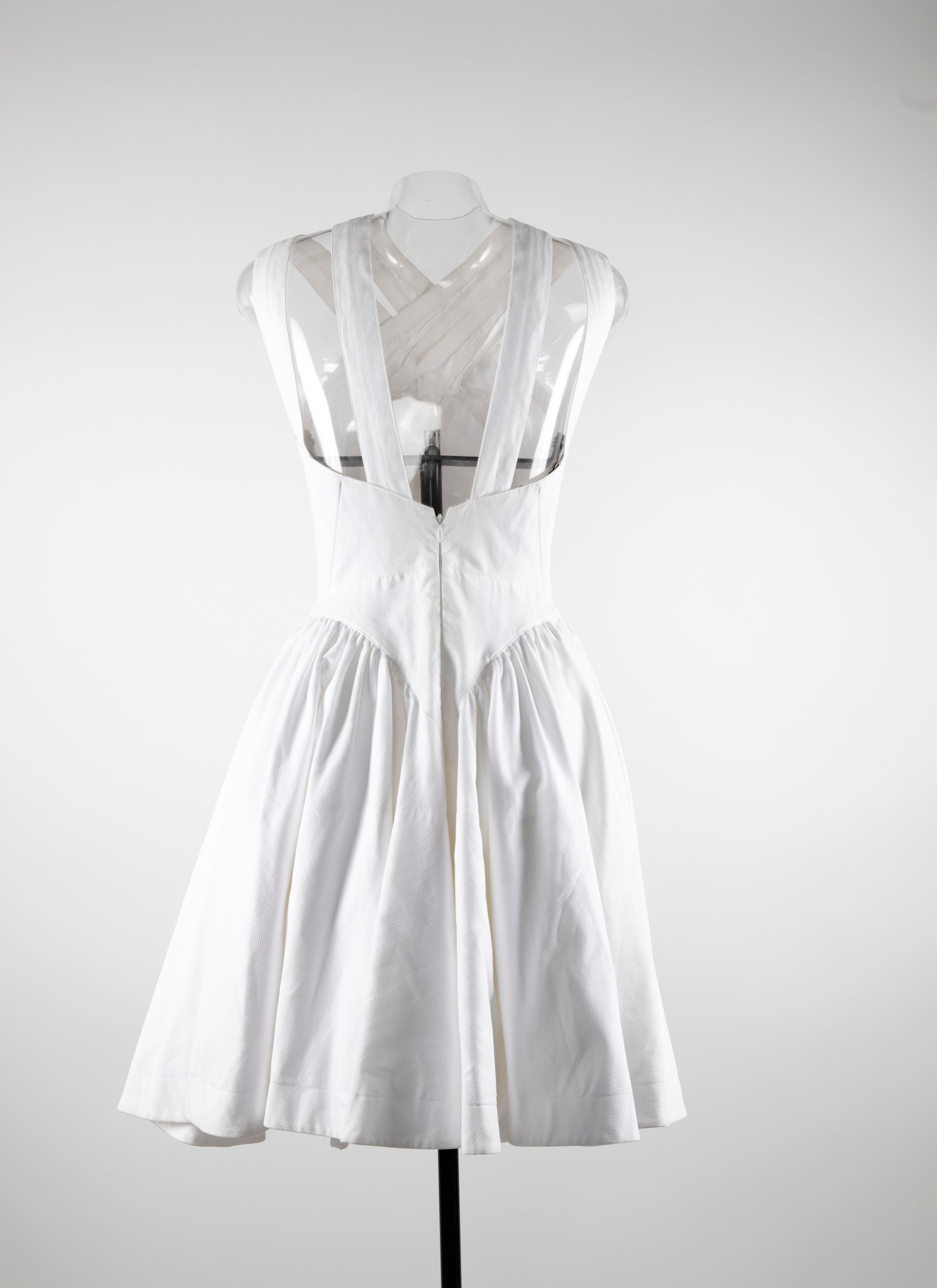 Robe croisée devant - Blanc optique