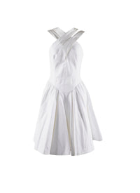 Robe croisée devant - Blanc optique