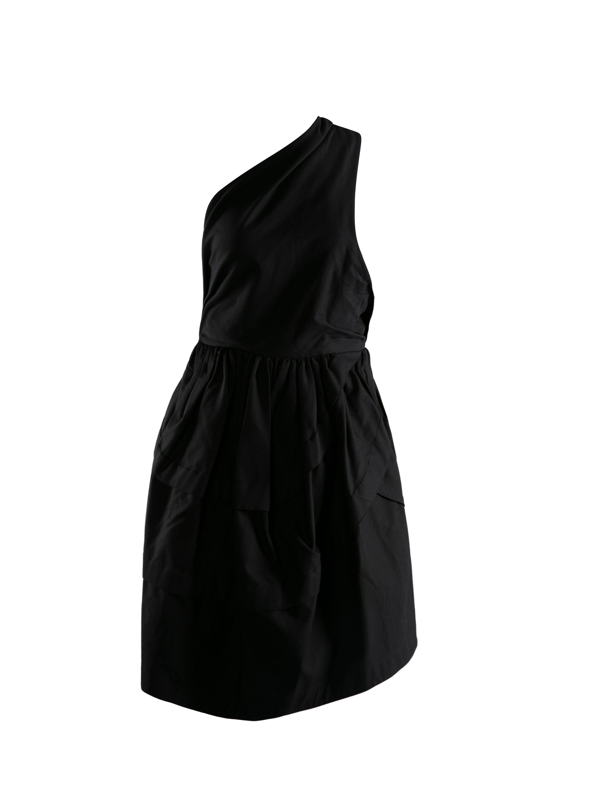 Robe asymétrique - Noir intense