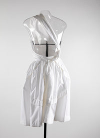 Asymmetric dress - Intense White