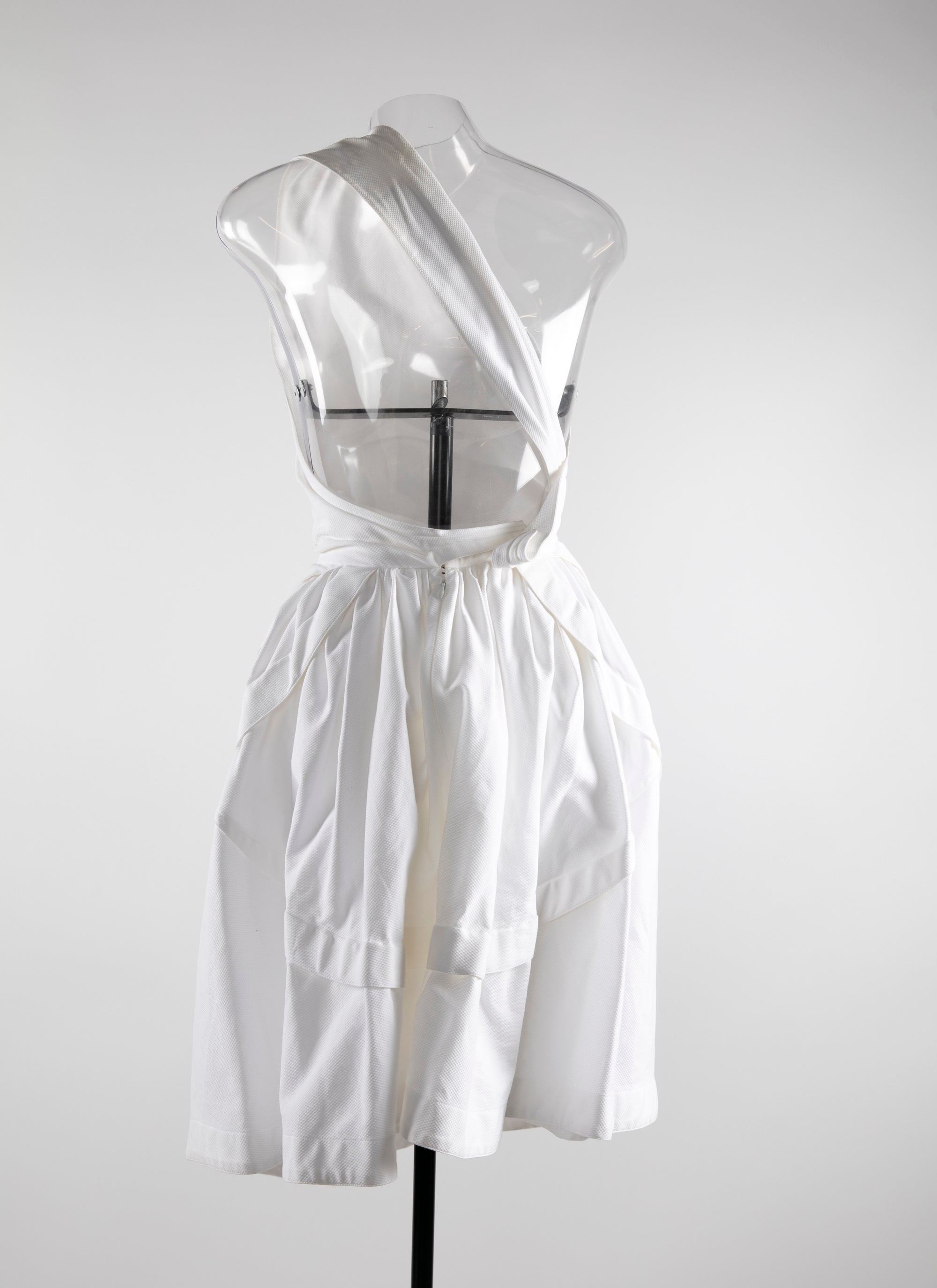 Asymmetric dress - Intense White