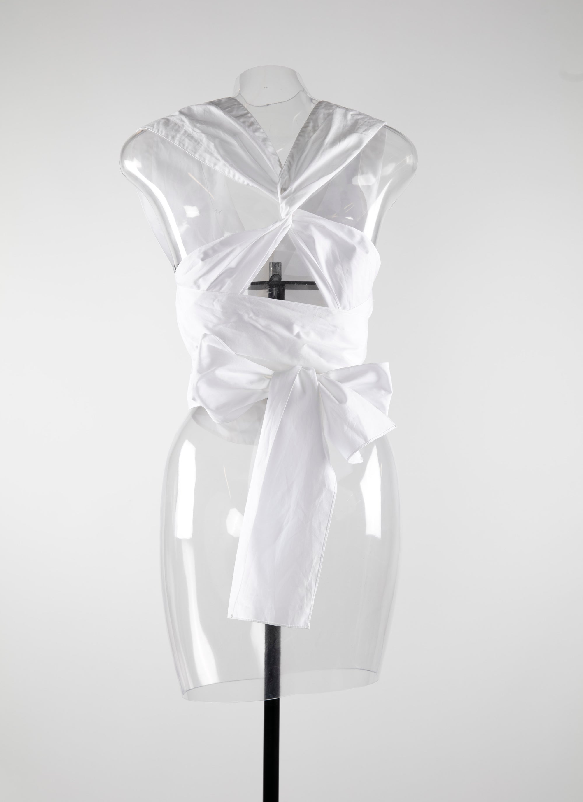 Chemise à fermeture nouée - Blanc Optique