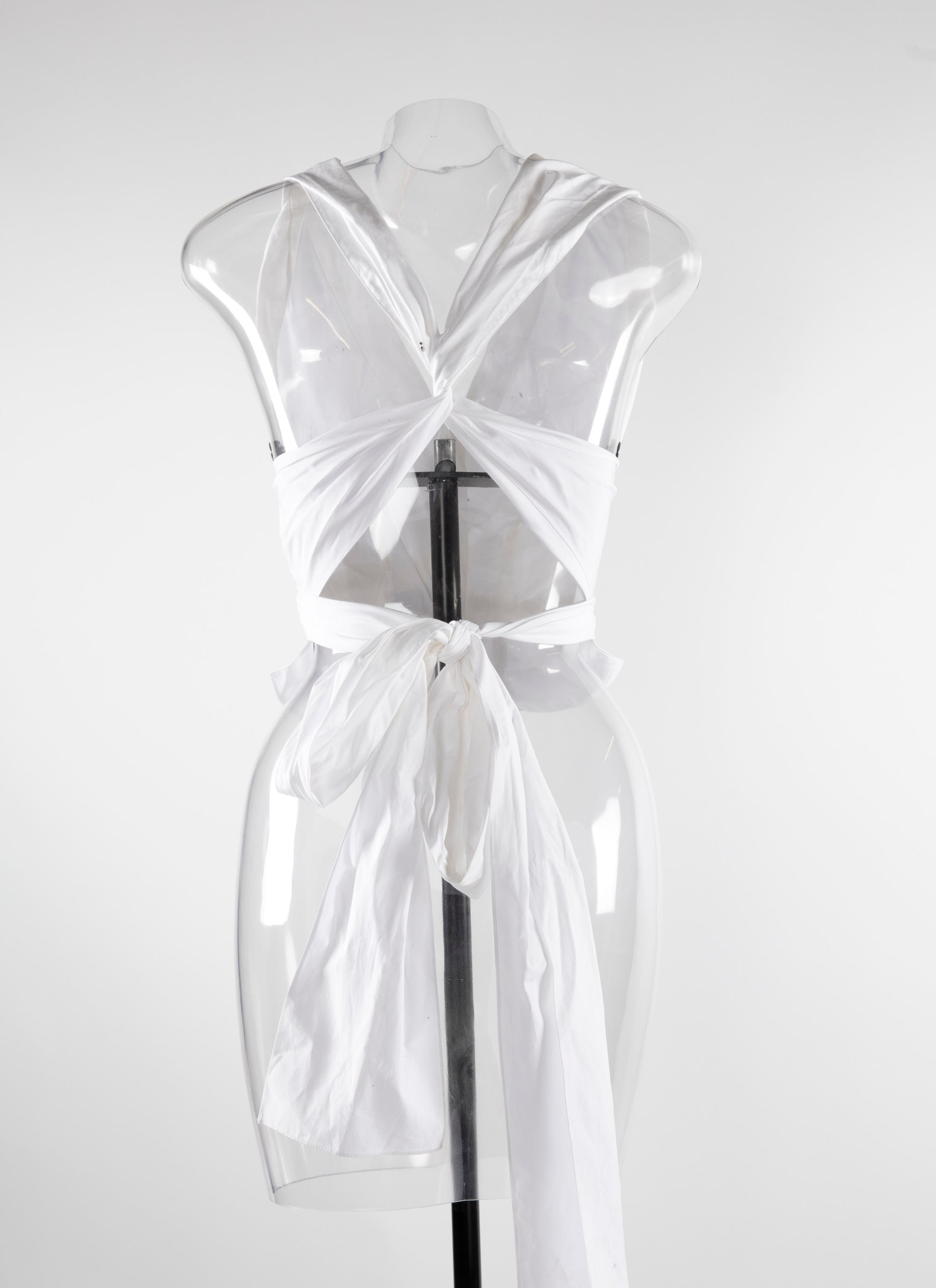 Chemise à fermeture nouée - Blanc Optique