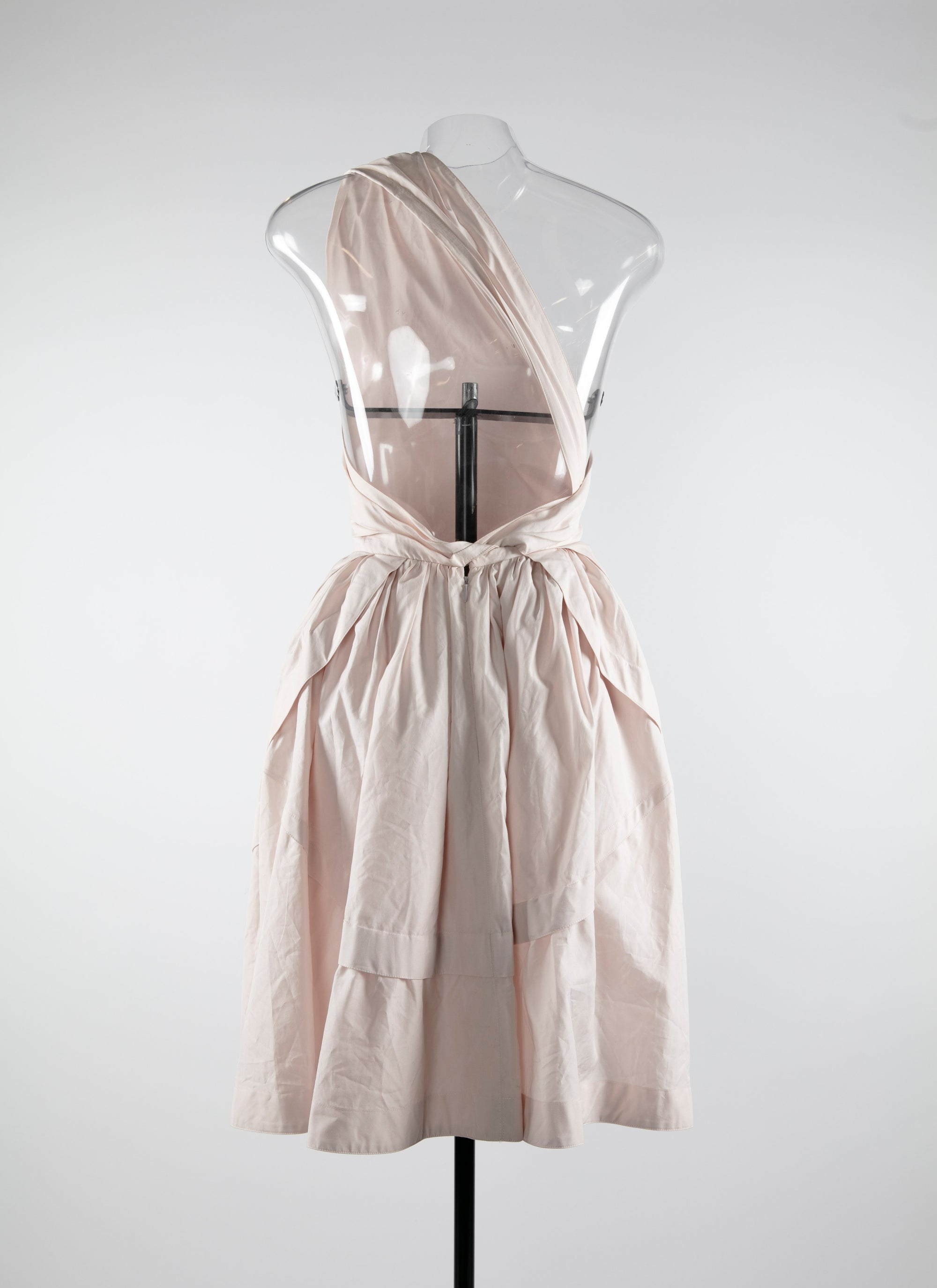 Asymmetric dress - Powder