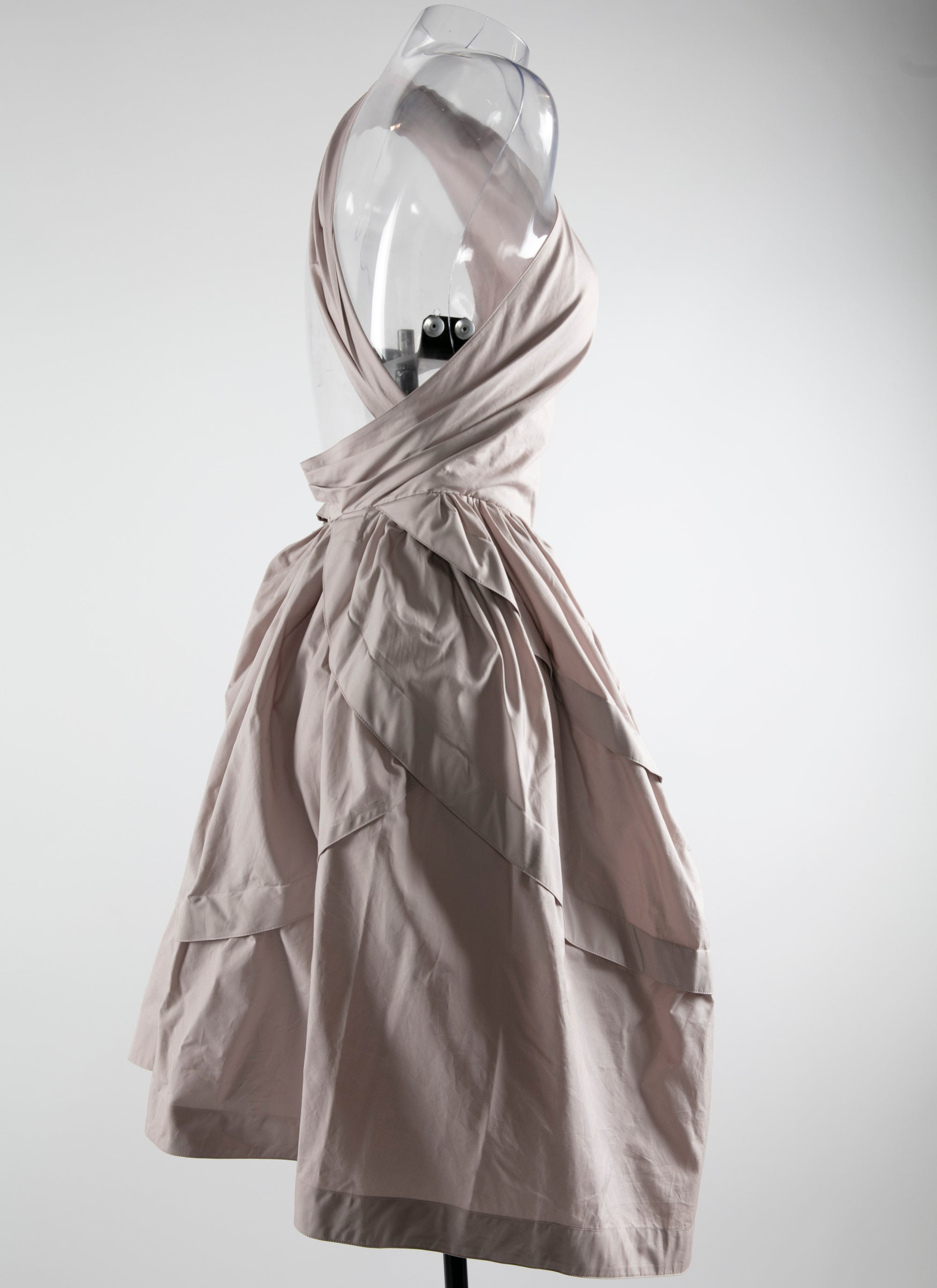 Robe asymétrique - Gris Clair