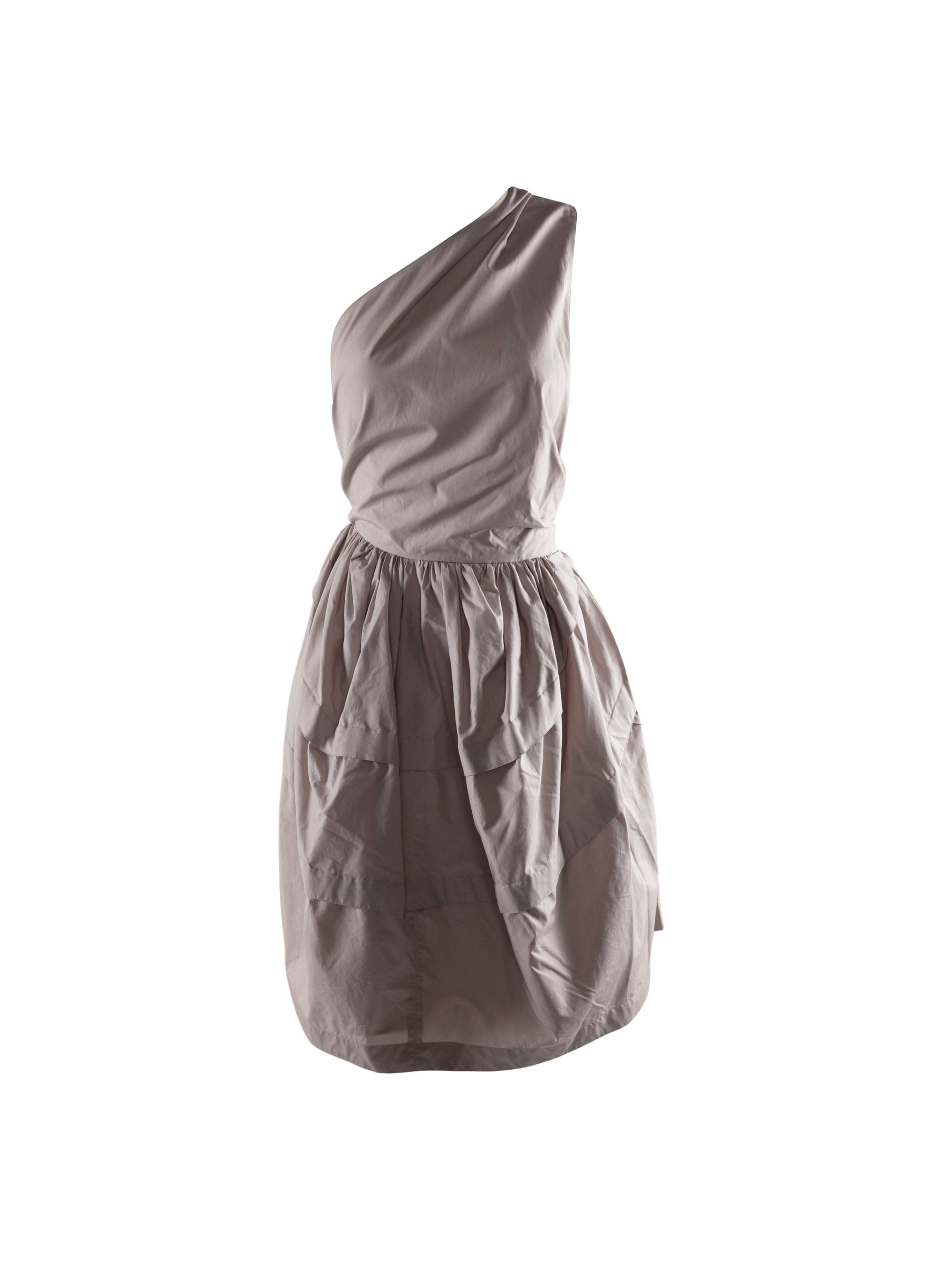Robe asymétrique - Gris Clair
