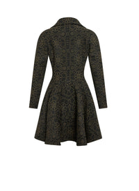 Coat with arabesque embroidery in wool and cashmere - Sapin & Or