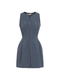 Wool zip-opening dress - Iron