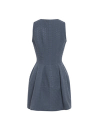 Wool zip-opening dress - Iron